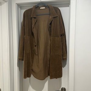 Brown Corduroy oversized jacket